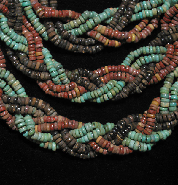 Necklace Of Egyptian New Kingdom Faience Beads